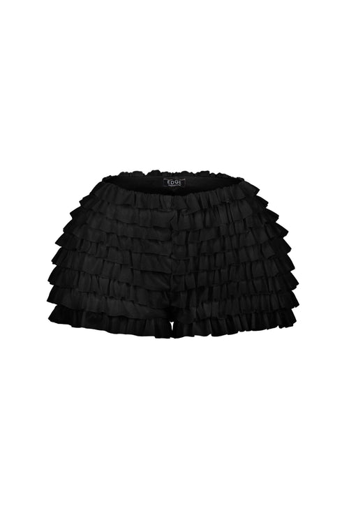 Maven Mesh Ruffle Micro Shorts