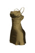 Miranda Satin Cowl Neck Mini Dress