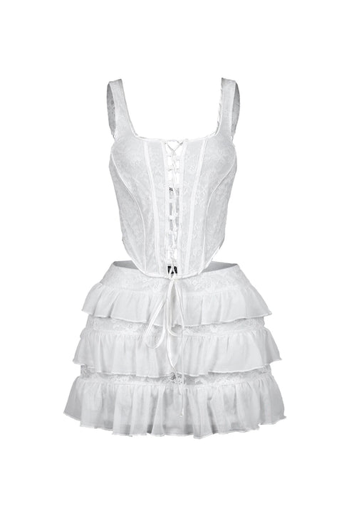 Iris Lace Corset Top & Skirt SET