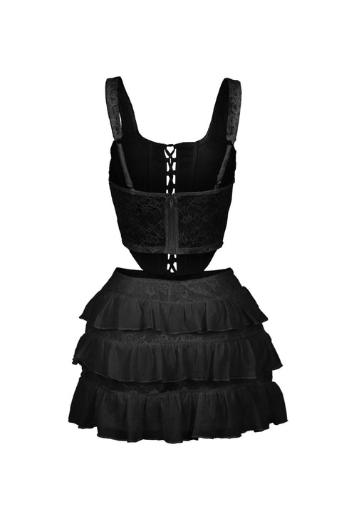 Iris Lace Corset Top & Skirt SET