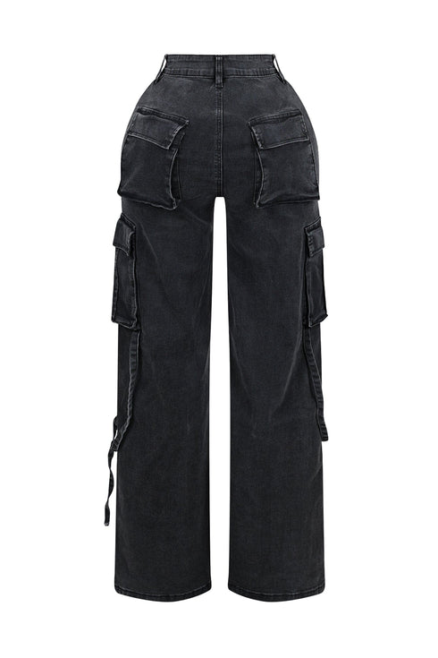 Kylan Metal Trim Baggy Jeans