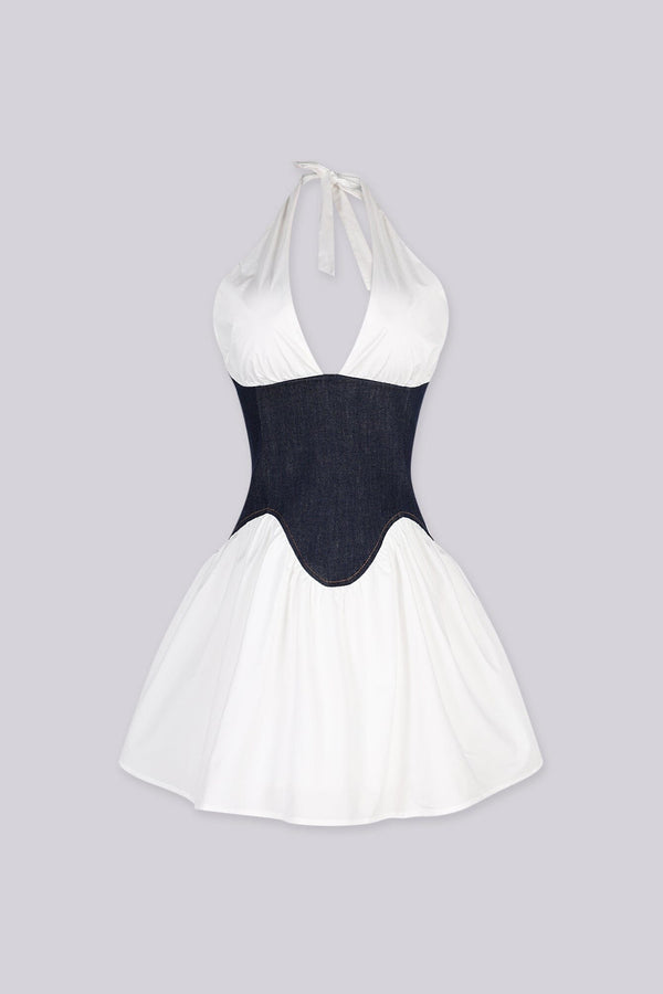 Denim Me Sweet Poplin Mini Dress