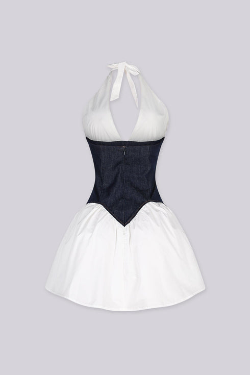 Denim Me Sweet Poplin Mini Dress