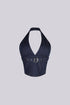 Chantal Denim Halter Top