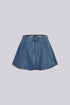 Antoinette Flare Denim Mini Skirt