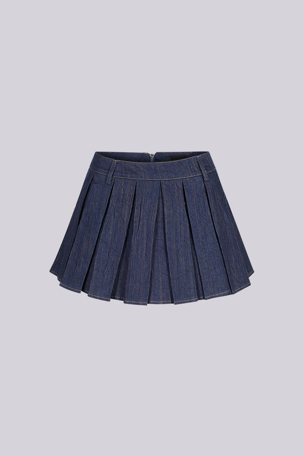 Chantal Flare Denim Mini Skirt