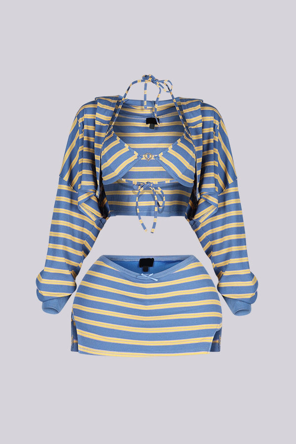 Peachy Fit 3 Piece Skirt SET