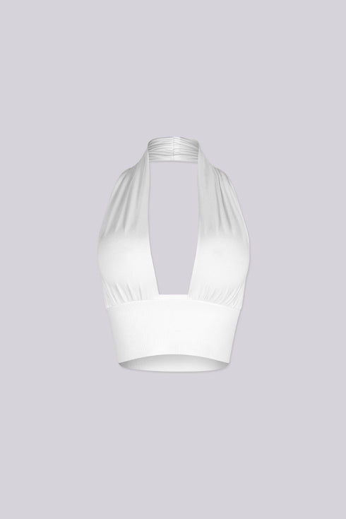 Catch Cowl Neck Crop Top