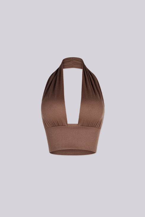 Catch Cowl Neck Crop Top