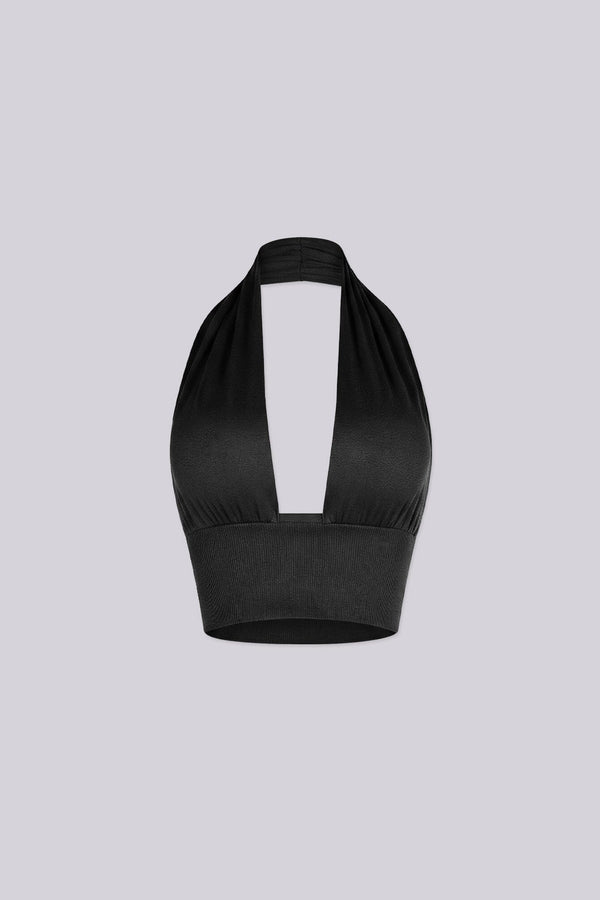 Catch Cowl Neck Crop Top