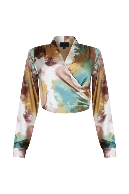 Remington Geo Printed Satin Shirt