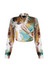 Remington Geo Printed Satin Shirt