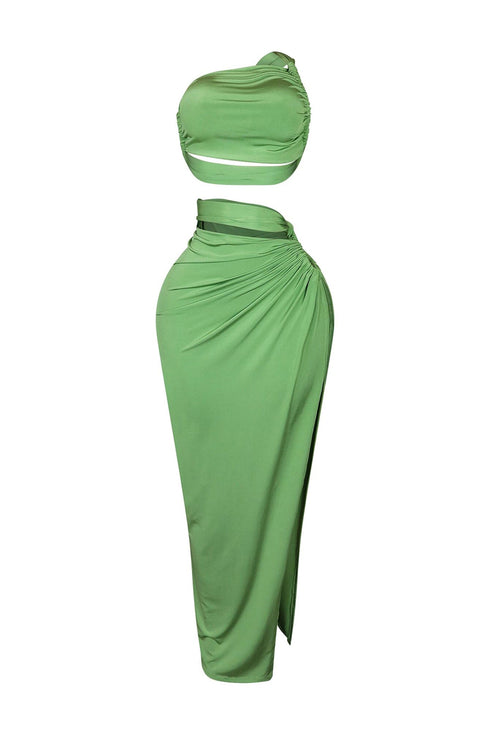 Truth Is Out One Shoulder Top & Skirt SET