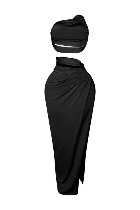 Truth Is Out One Shoulder Top & Skirt SET