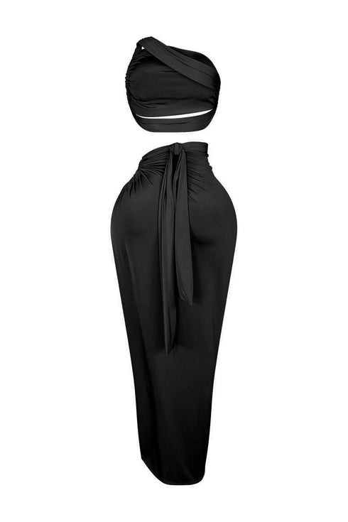 Truth Is Out One Shoulder Top & Skirt SET