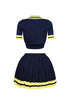 Martina Tennis Collared Knit Top & Skirt SET