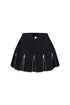 Jessica Multi Zipper Mini Skirt