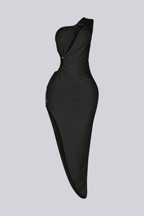 Devour Asymmetric Cutout Siren Dress