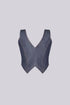 Cyra Indigo Denim Vest Top