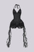 Noctessa Cascading Lace Halter Romper