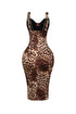 Emma Leopard Lace Midi Dress