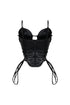 Isla Faux Leather Lace Up Bustier Top