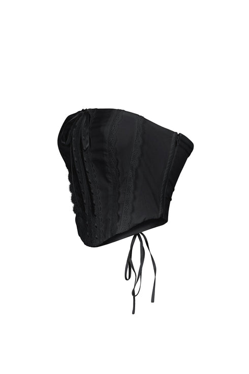 Trina Tube Crochet Lace Crop Top