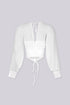 Tie Me Up Sheer Long Sleeve Top