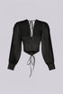 Tie Me Up Sheer Long Sleeve Top