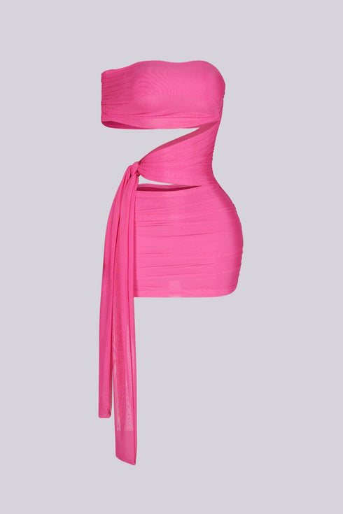 Isolde Mesh Cutout Mini Dress