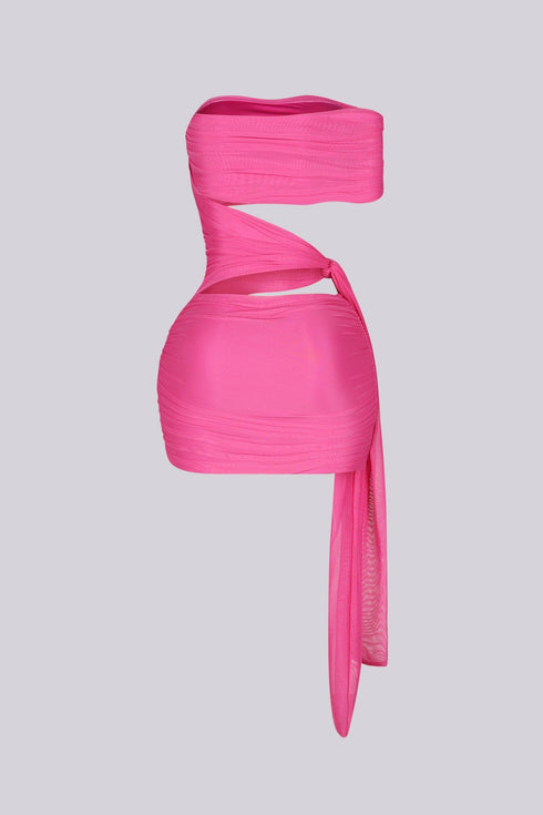 Isolde Mesh Cutout Mini Dress