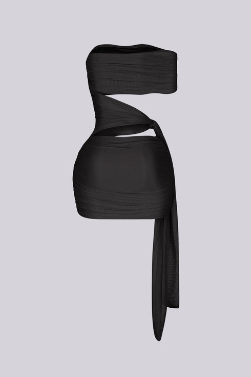 Isolde Mesh Cutout Mini Dress