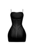 Adrian Mesh Tank Rhinestone Mini Dress