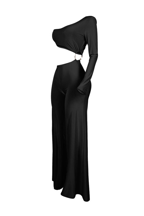 Maeve Padded One Shoulder Jumpsuit