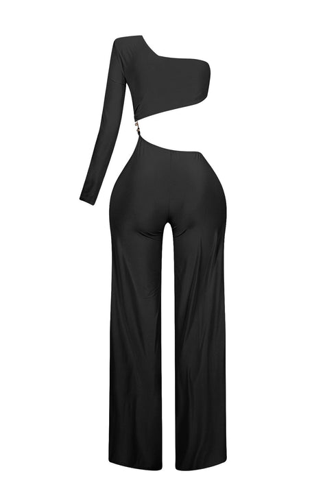 Maeve Padded One Shoulder Jumpsuit