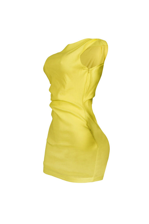 Carmina Asymmetric Off Shoulder Mini Dress