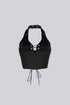 Raven Lace Up Halter Top