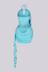 Nessy Drape Halter Mini Dress