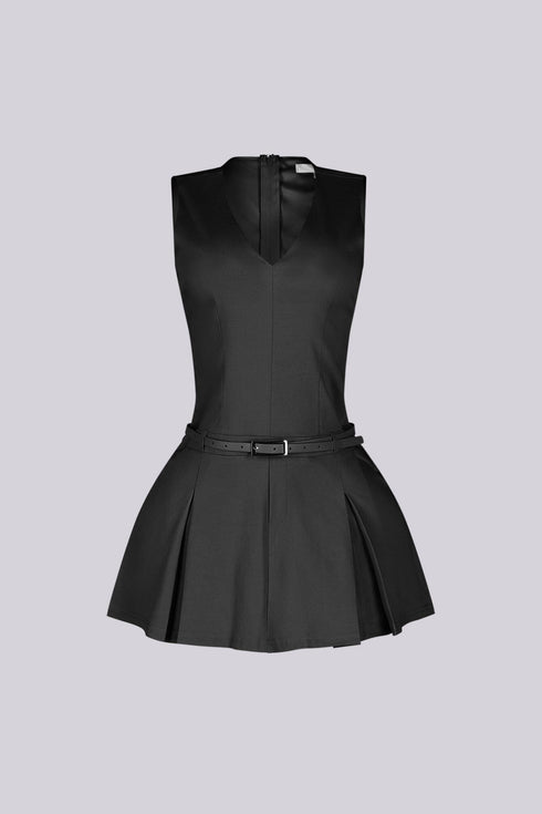 Clémence Parisian V-Neck Mini Dress