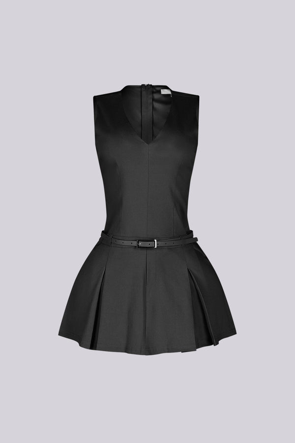 Clémence Parisian V-Neck Mini Dress