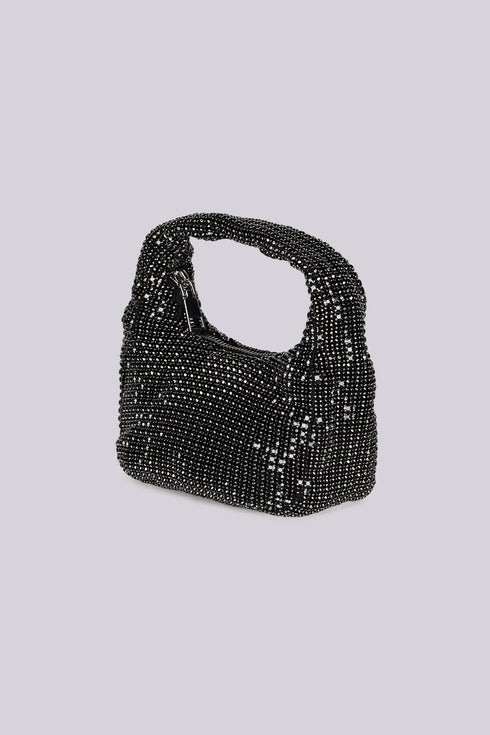 Ciel Noir Rhinestone Mini Clutch