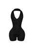 Heading Up Halter Ribbed Knit Romper