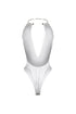 Nico Gold Choker Deep V Bodysuit