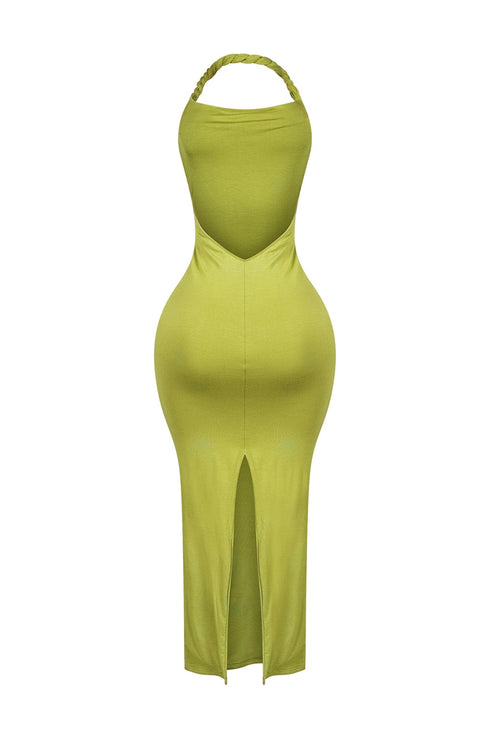 Evelynn Twisted Halter Multi Way Maxi Dress