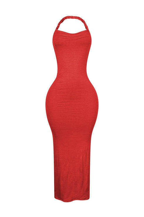 Evelynn Twisted Halter Multi Way Maxi Dress