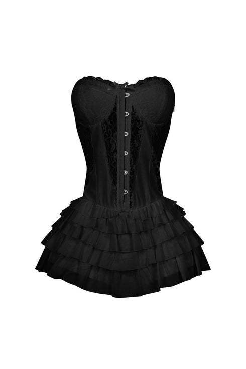 Noel Lace Tube Ruffle Mini Dress