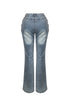 Stering Denim Lace Up Jeans