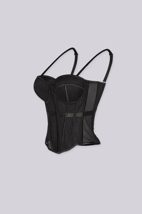Viera Sheer Mesh Corset Top
