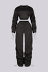 Slow Down Ruched Top & Cargo Jogger SET