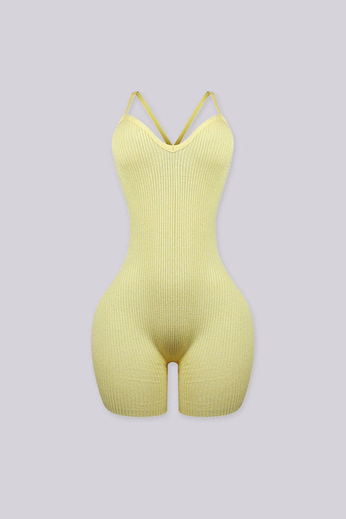 Maude Ribbed Knit Romper